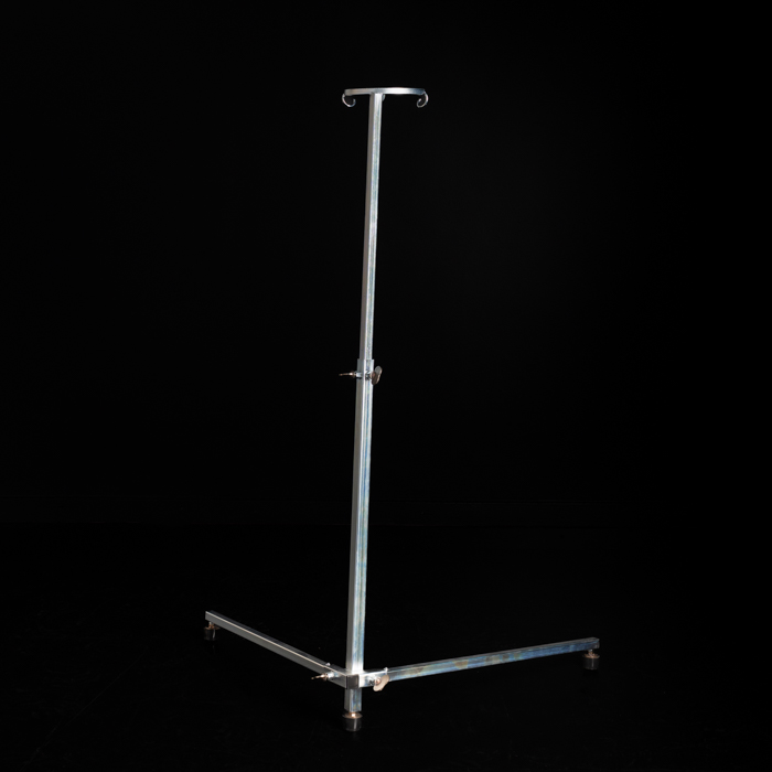 Single Telescopic Gong Stand up to 36''/90cm Gong Galvanised - Image 4