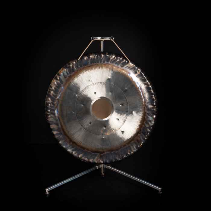 Single Telescopic Gong Stand up to 36''/90cm Gong Galvanised - Image 8