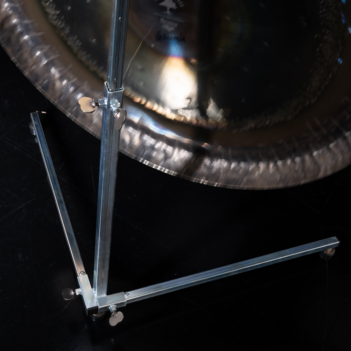 Single Telescopic Gong Stand up to 36''/90cm Gong Galvanised - Image 6